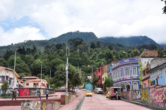 Região da Candelária, em Bogotá, na Colômbia